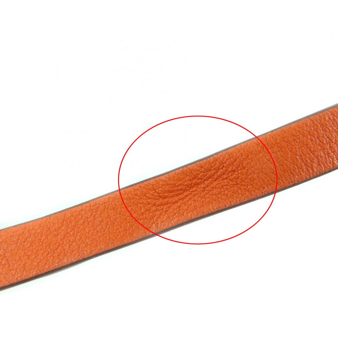 Excellent HERMES bracelet Beapi de Bourtour leather leather Women