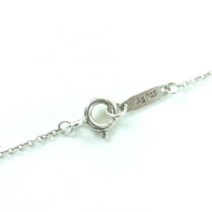 Very Good TIFFANY&Co. Necklace Double Heart Tag Necklace Silver 925 Women