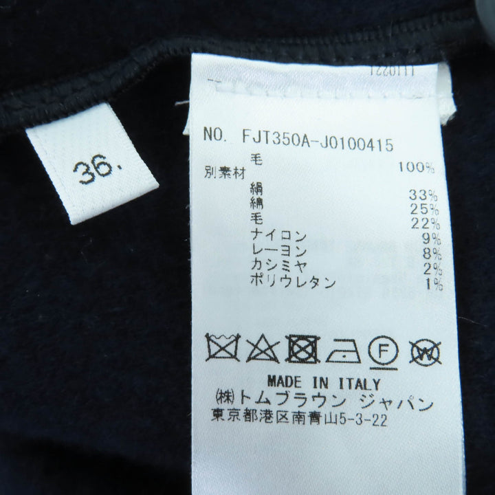 Excellent THOM BROWNE cardigan Cashmere blend long sleeve knit Navy 36 FJT350A