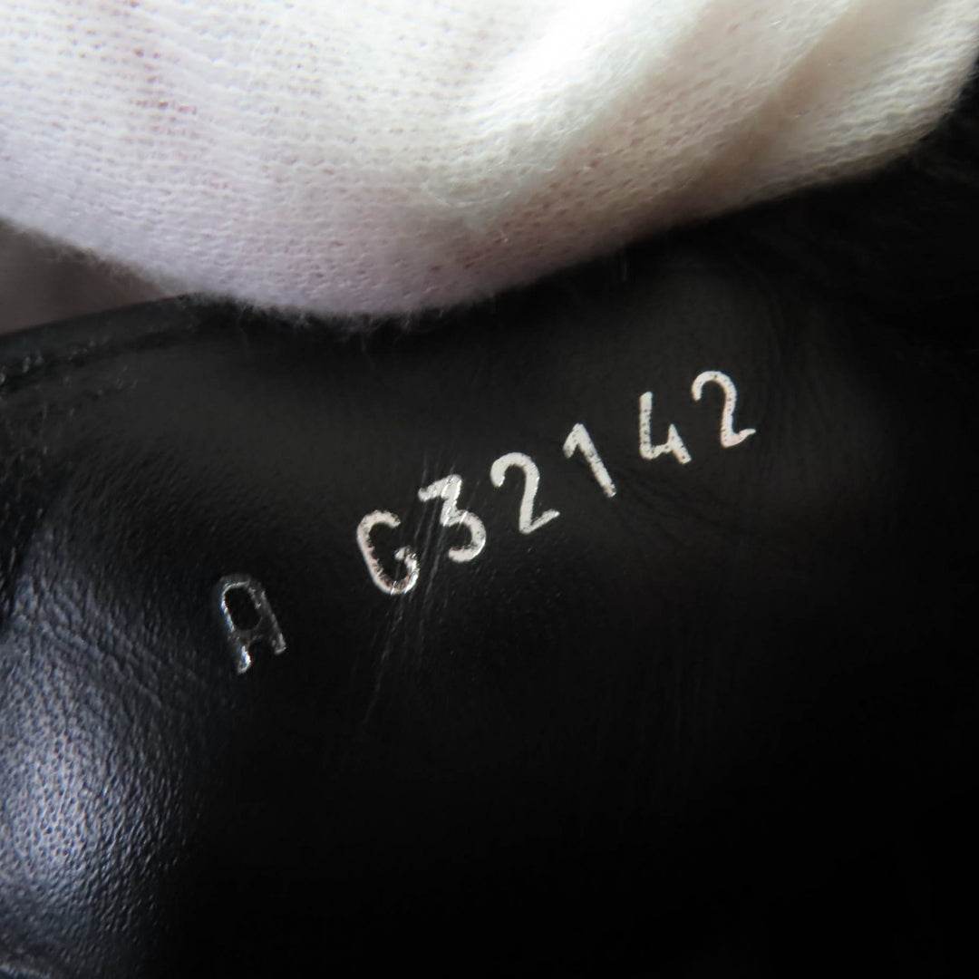 Great CHANEL short boots COCO Mark Matelassé Tweed Combat Boots black 39 G32142