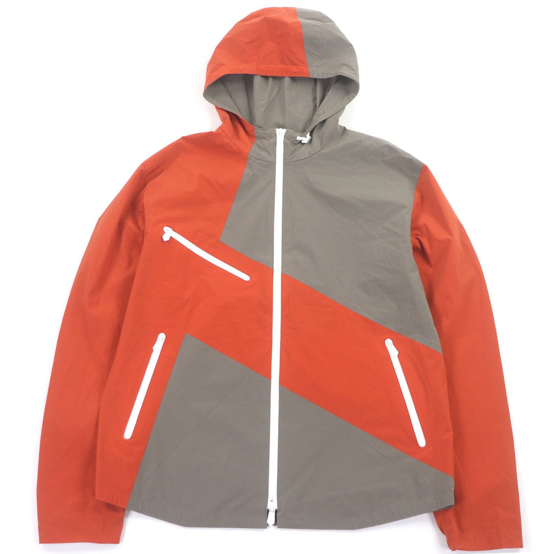 Pristine HERMES Blouson Panel packable windbreaker terracotta mens 46