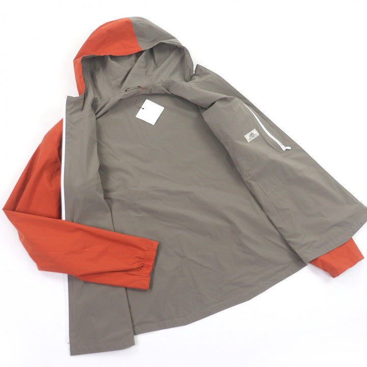 Pristine HERMES Blouson Panel packable windbreaker terracotta mens 46
