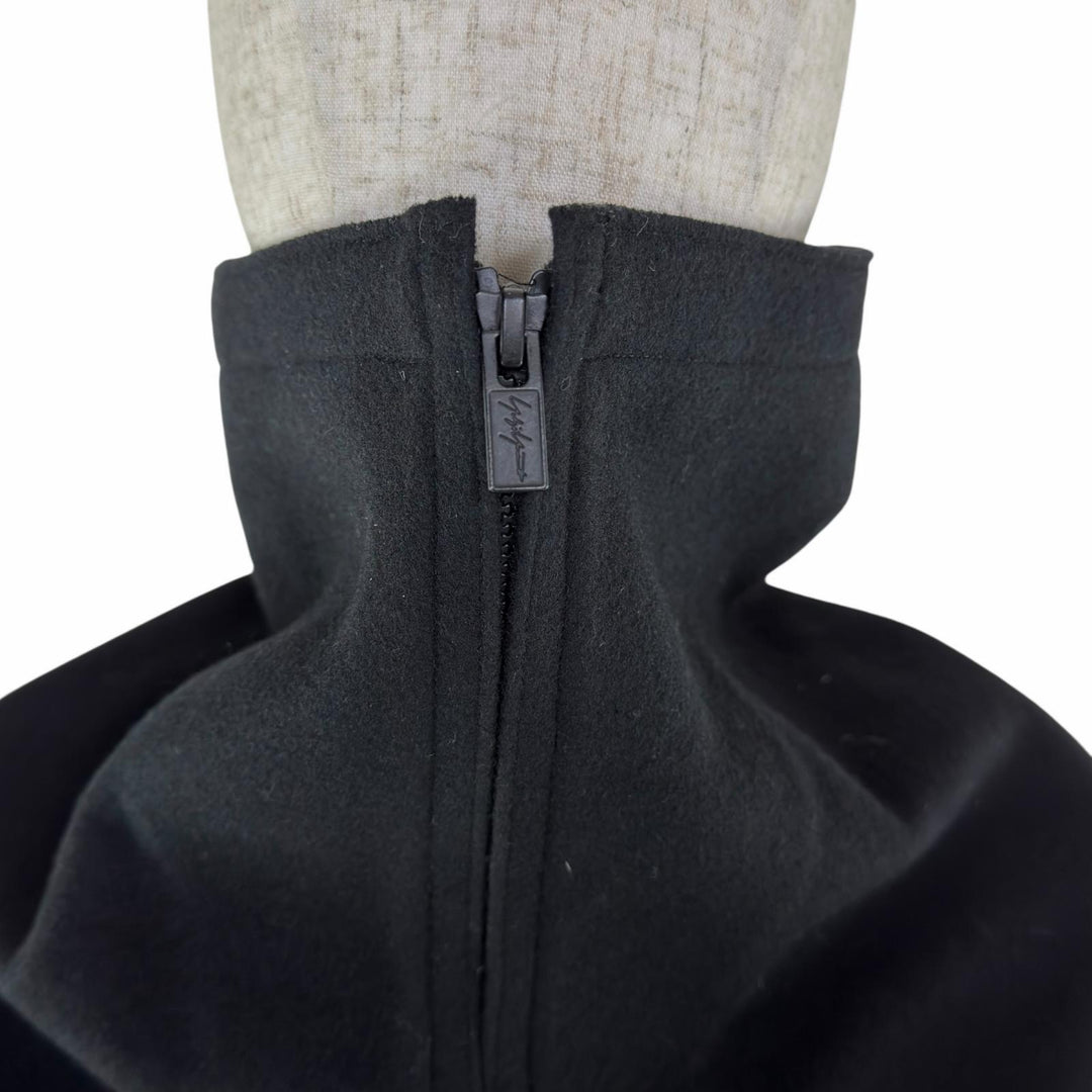 Discounted Excellent Yohji Yamamoto coat SUPER100 MELTON VASE black wool Women 1 F0-C64-103