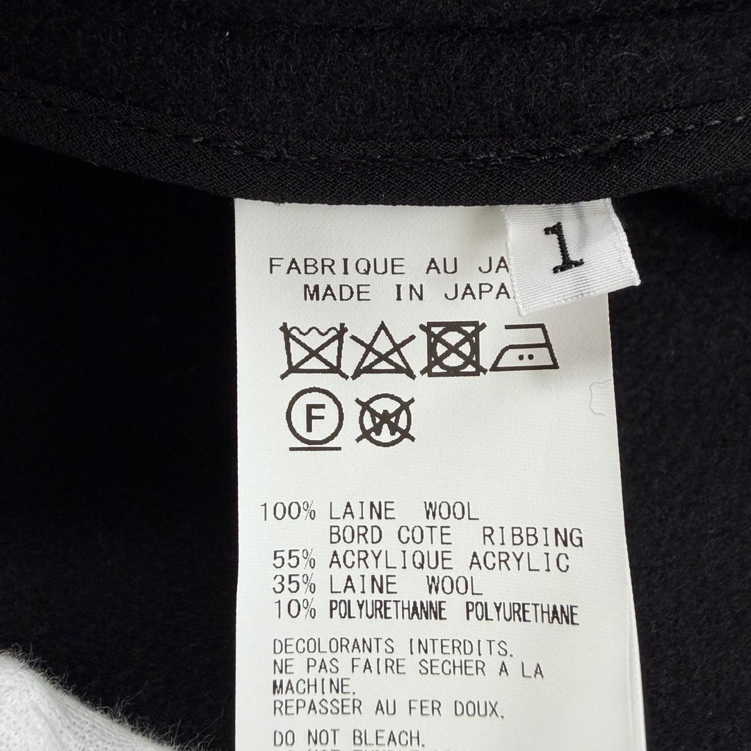 Discounted Excellent Yohji Yamamoto coat SUPER100 MELTON VASE black wool Women 1 F0-C64-103