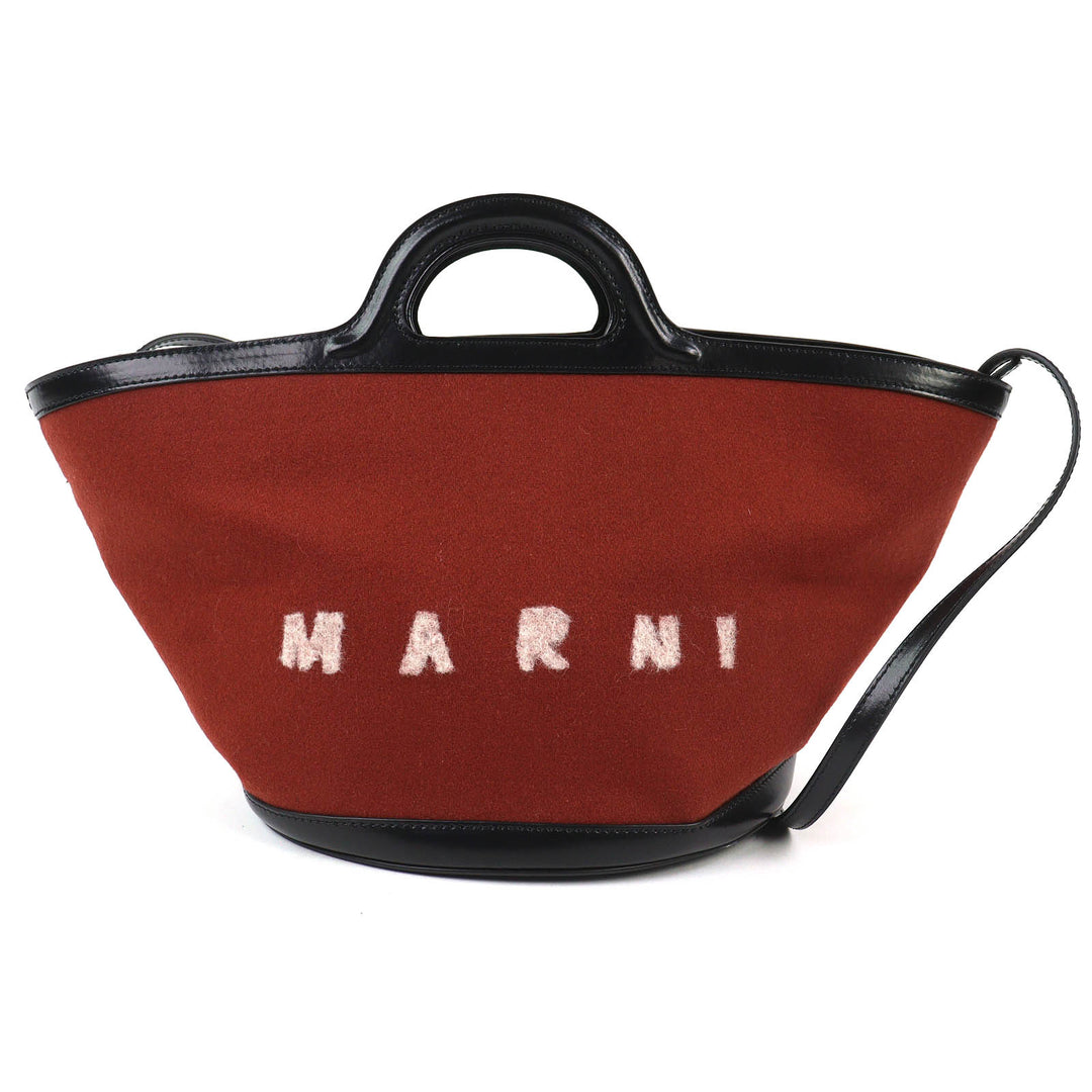 Great MARNI Shoulder Bag TROPICALIA Tropicalia Small Felt and BMMP0097Q1