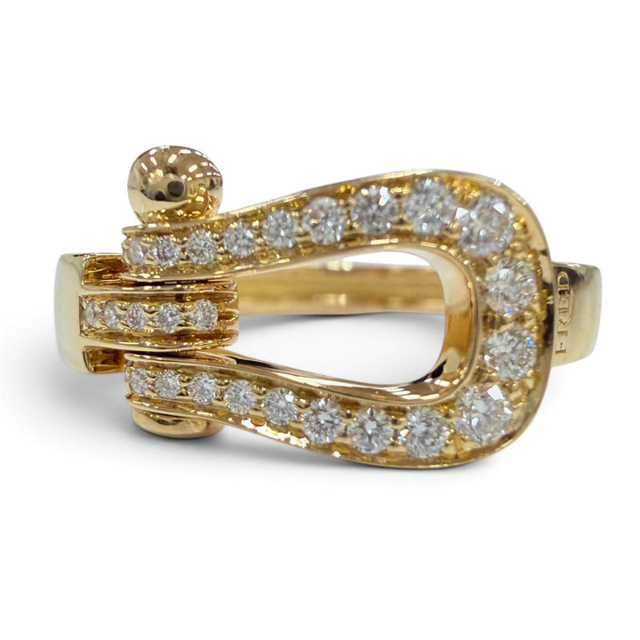 Excellent FRED ring Force 10 Medium Diamond Ring Current product Yellow Gold 50