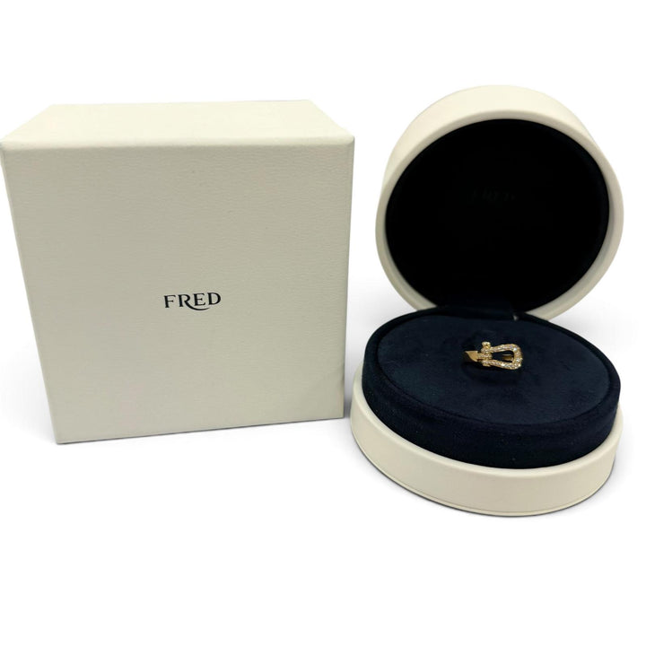 Excellent FRED ring Force 10 Medium Diamond Ring Current product Yellow Gold 50