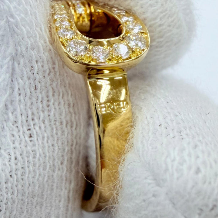 Excellent FRED ring Force 10 Medium Diamond Ring Current product Yellow Gold 50