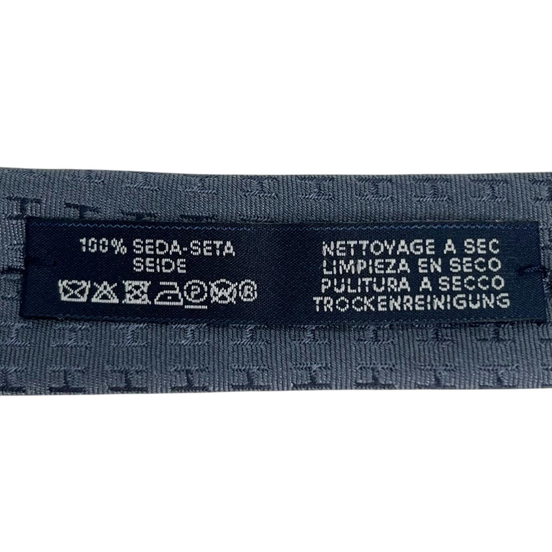 Pristine HERMES tie Clavat H-woven tie Fasone H silk mens