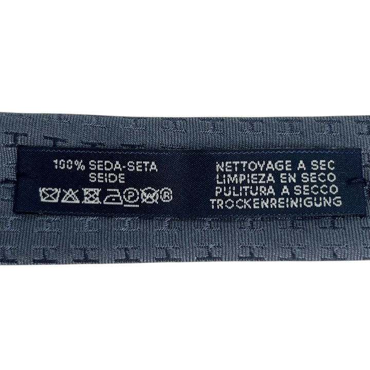 Pristine HERMES tie Clavat H-woven tie Fasone H silk mens
