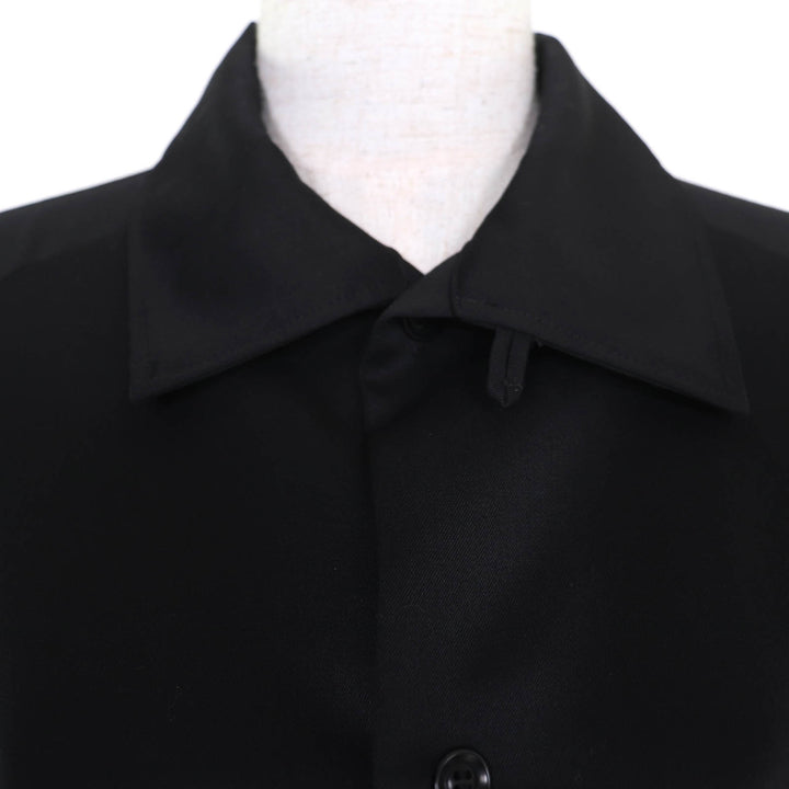 Excellent Y's one piece Long sleeve shirt dress black wool Women 1 YW-D19-110