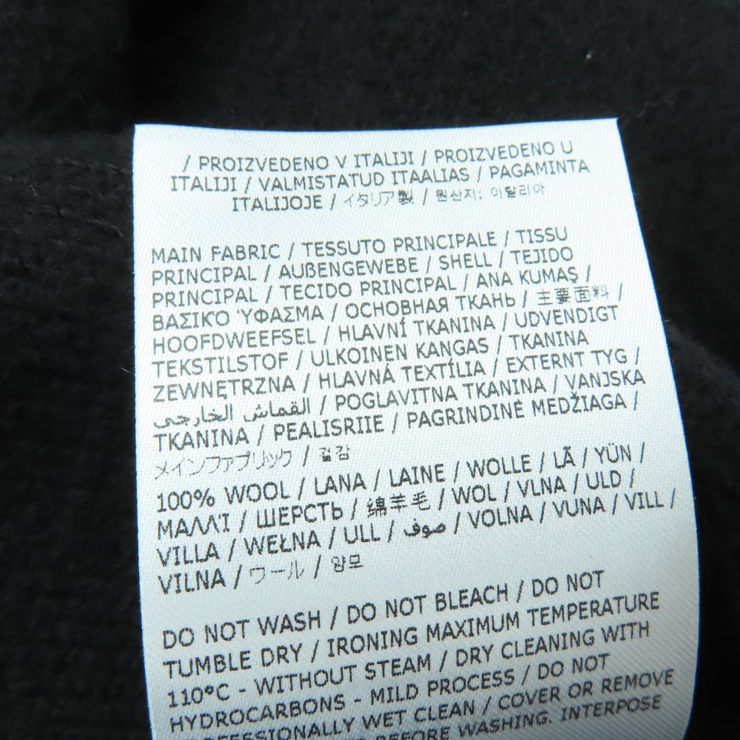 Excellent JIL SANDER flare skirt Asymmetric knit black wool Women 34 J02MA0024