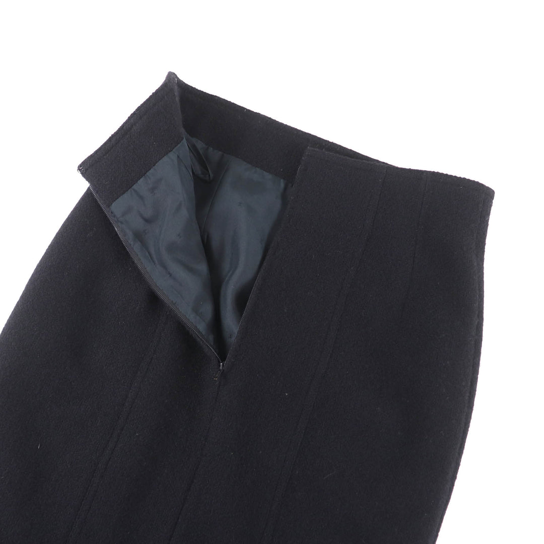 Excellent CHANEL two-piece set black wool Women 40 20737