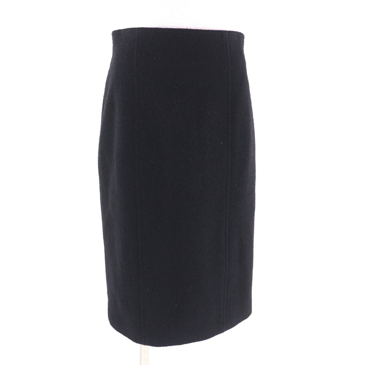 Excellent CHANEL two-piece set black wool Women 40 20737