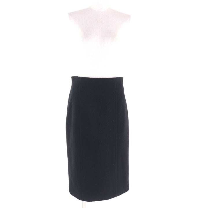 Excellent CHANEL two-piece set black wool Women 40 20737
