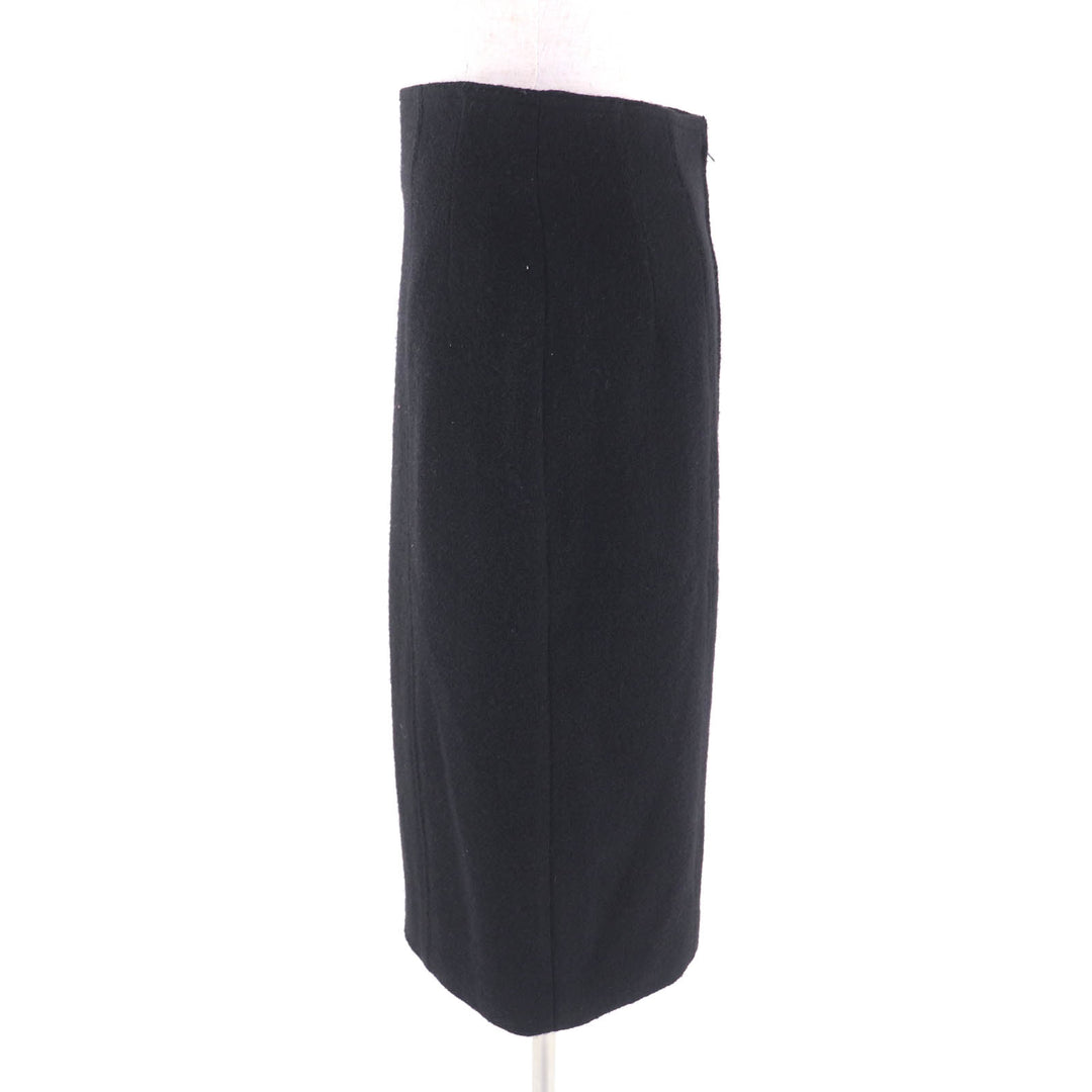 Excellent CHANEL two-piece set black wool Women 40 20737