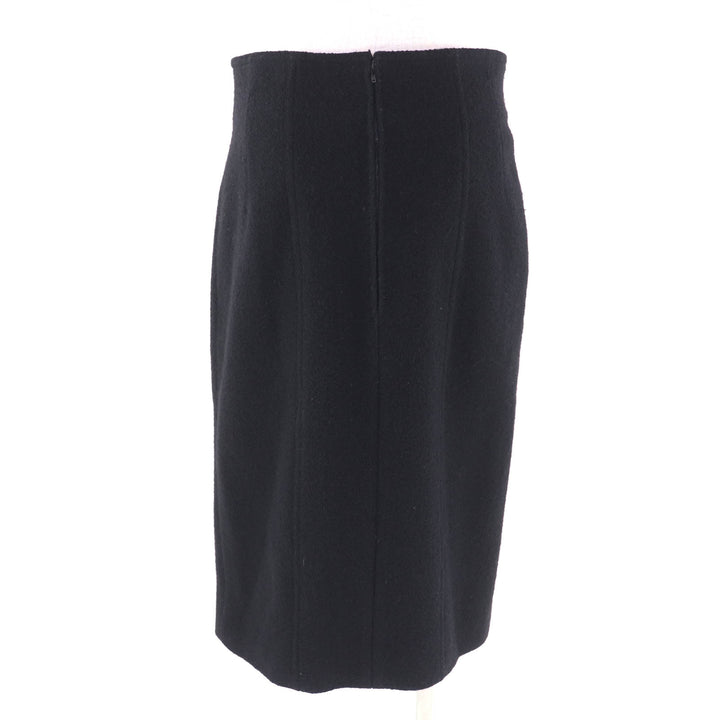 Excellent CHANEL two-piece set black wool Women 40 20737