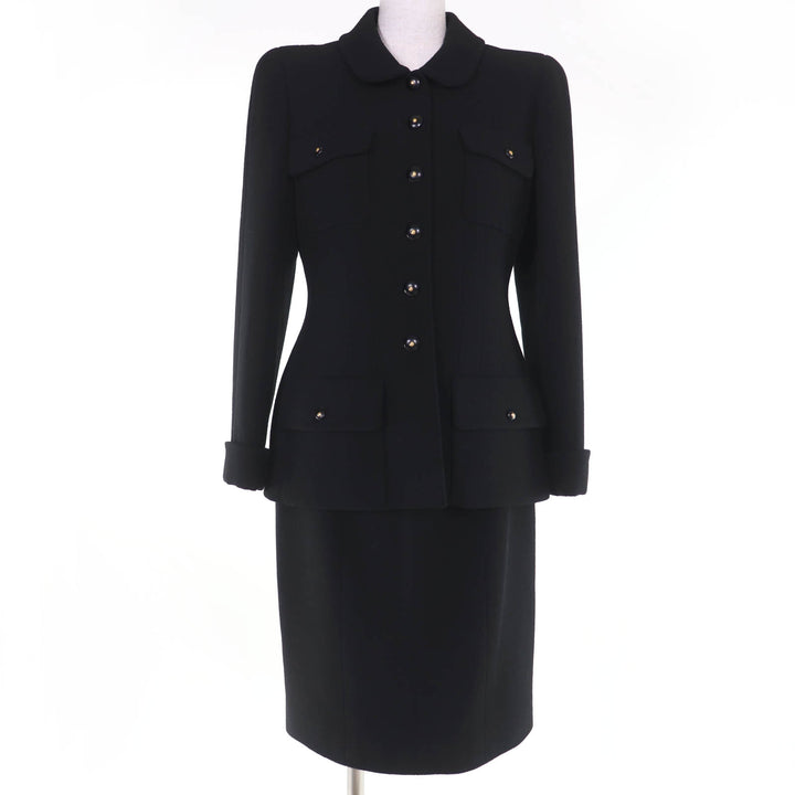 Excellent CHANEL two-piece set COCO Button Jacket and Skirt 40 95A P05381V03075