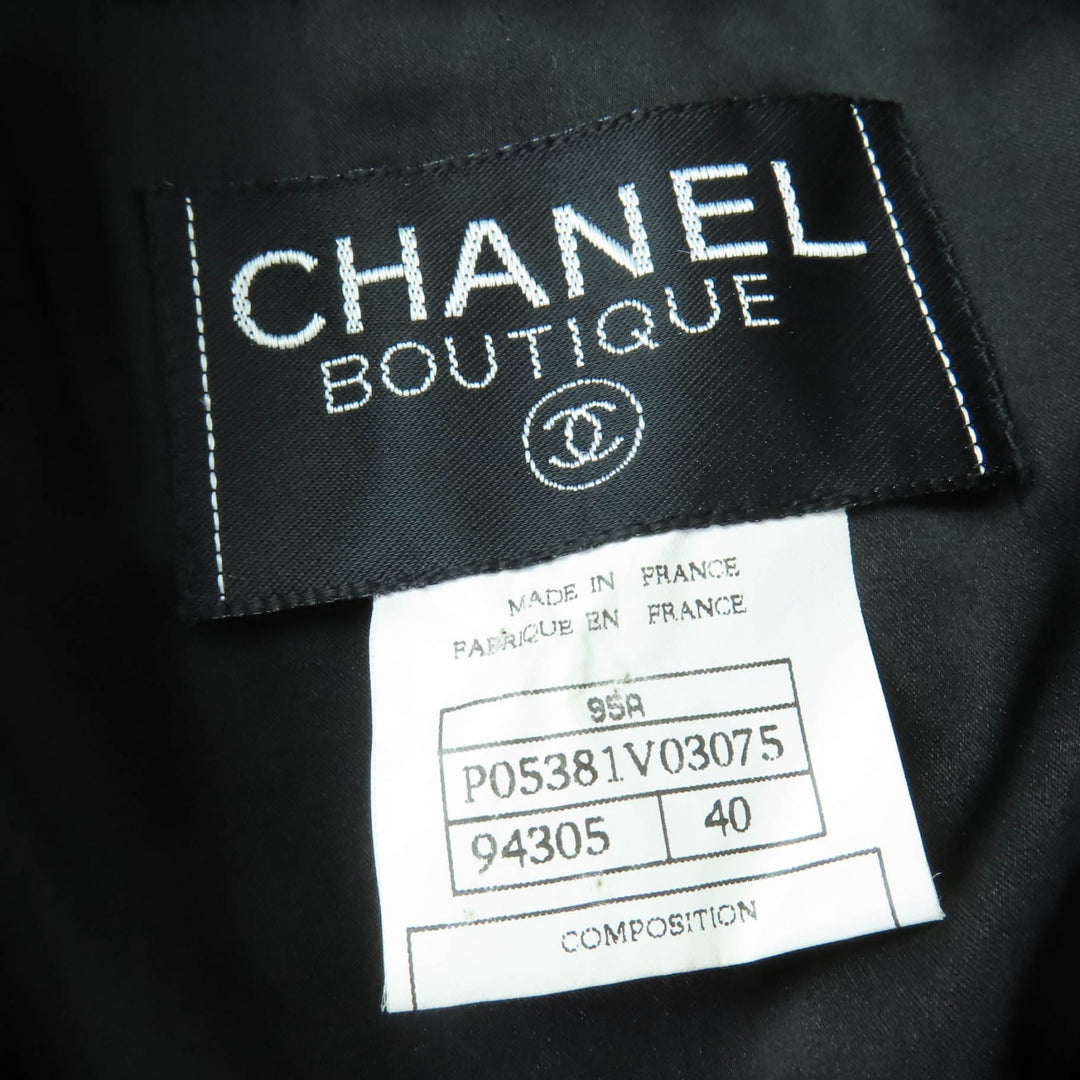 Excellent CHANEL two-piece set COCO Button Jacket and Skirt 40 95A P05381V03075
