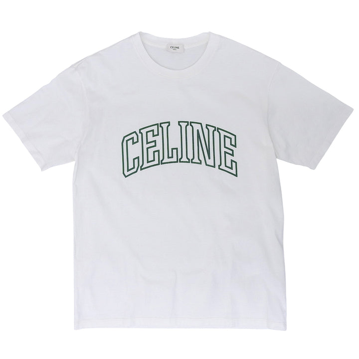 Excellent CELINE Short sleeve T-shirt white cotton mens XS 2X60L671Q