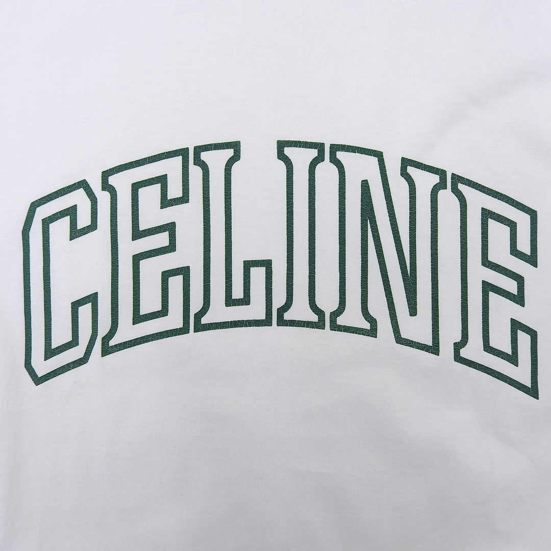 Excellent CELINE Short sleeve T-shirt white cotton mens XS 2X60L671Q