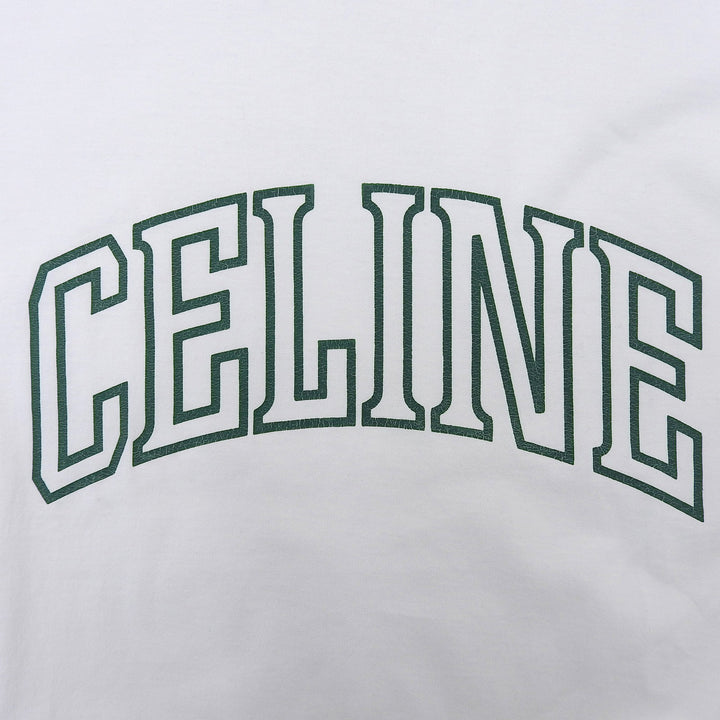 Excellent CELINE Short sleeve T-shirt white cotton mens XS 2X60L671Q