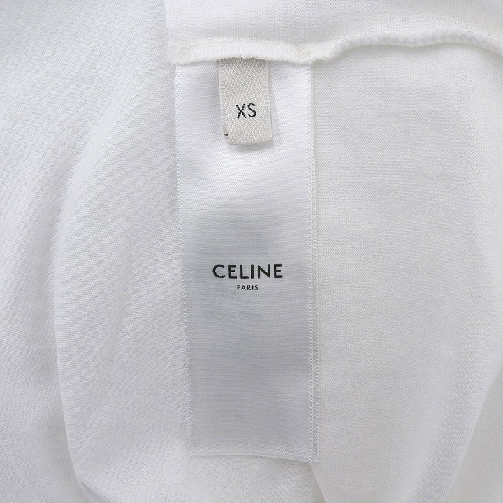 Excellent CELINE Short sleeve T-shirt white cotton mens XS 2X60L671Q