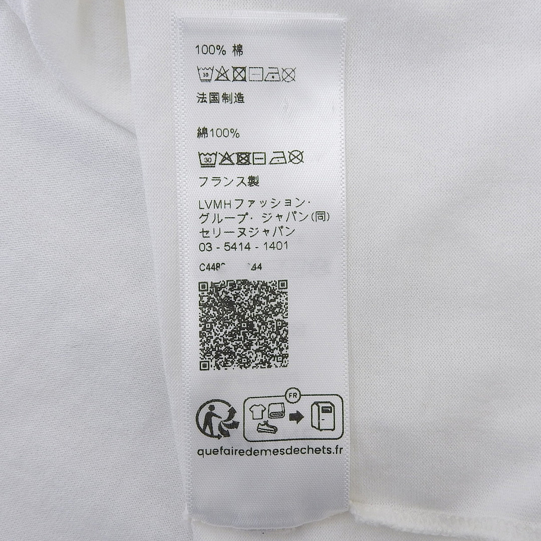 Excellent CELINE Short sleeve T-shirt white cotton mens XS 2X60L671Q