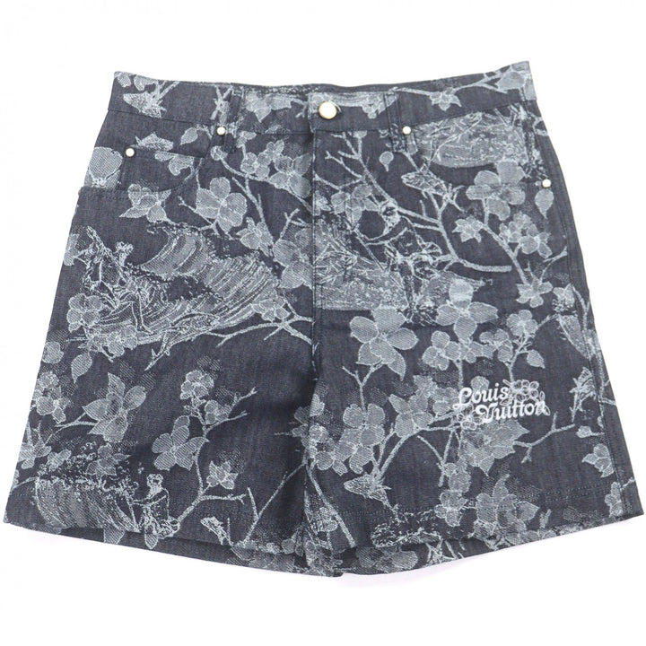 Excellent LOUIS VUITTON Shorts Jacquard denim shorts