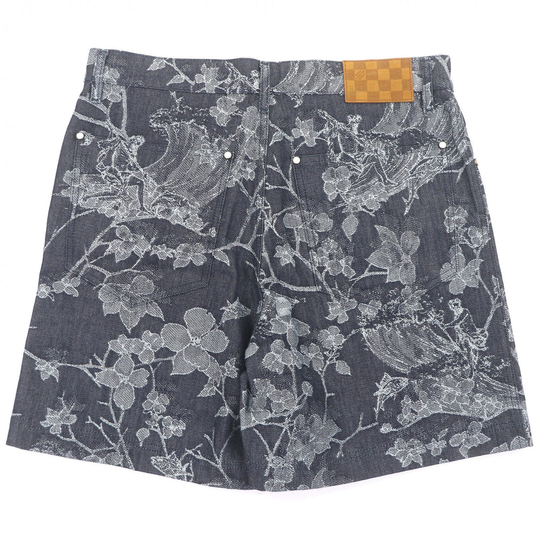Excellent LOUIS VUITTON Shorts Jacquard denim shorts