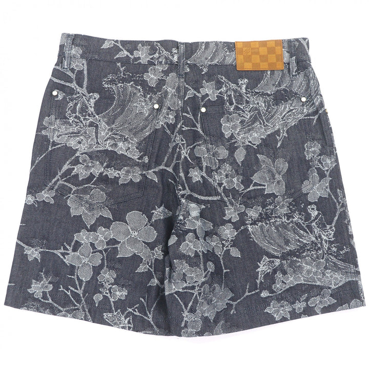 Excellent LOUIS VUITTON Shorts Jacquard denim shorts