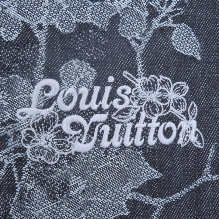 Excellent LOUIS VUITTON Shorts Jacquard denim shorts