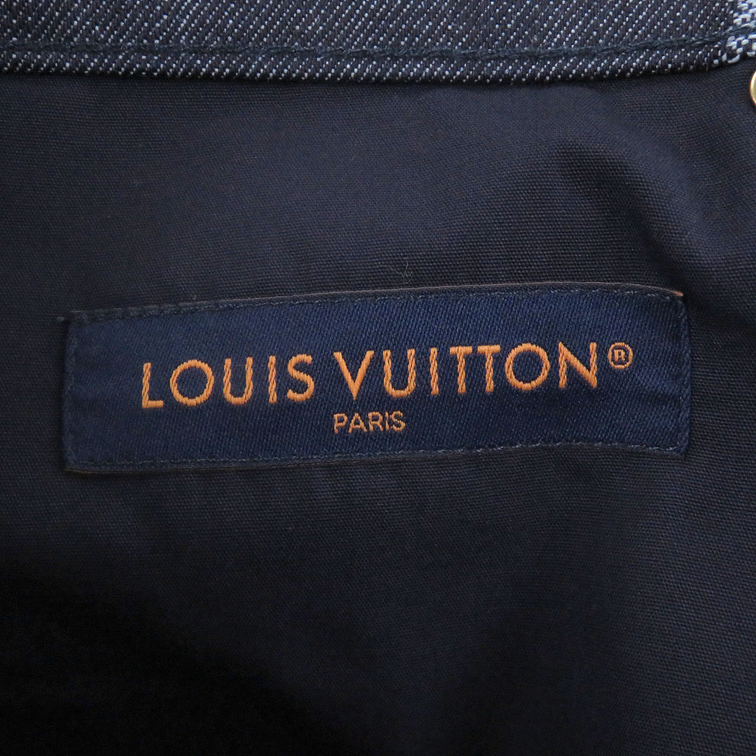 Excellent LOUIS VUITTON Shorts Jacquard denim shorts
