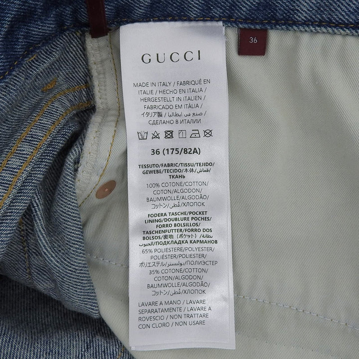 Excellent GUCCI Denim pants Indigo blue cotton mens 36 785760