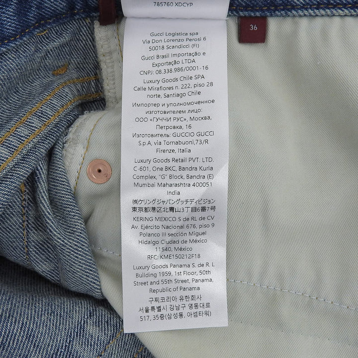 Excellent GUCCI Denim pants Indigo blue cotton mens 36 785760