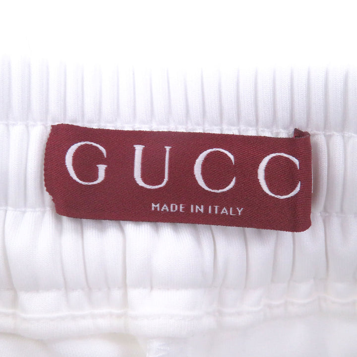 Excellent GUCCI Shorts Neoprene logo and web stripes white