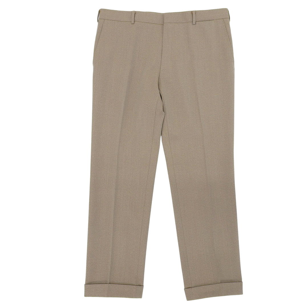 Excellent HERMES slacks beige wool mens 54 PN382