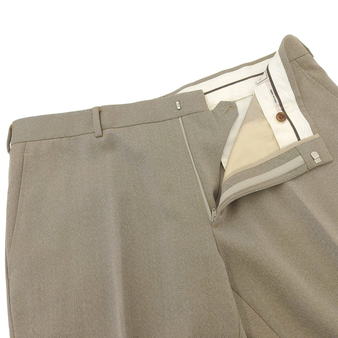 Excellent HERMES slacks beige wool mens 54 PN382