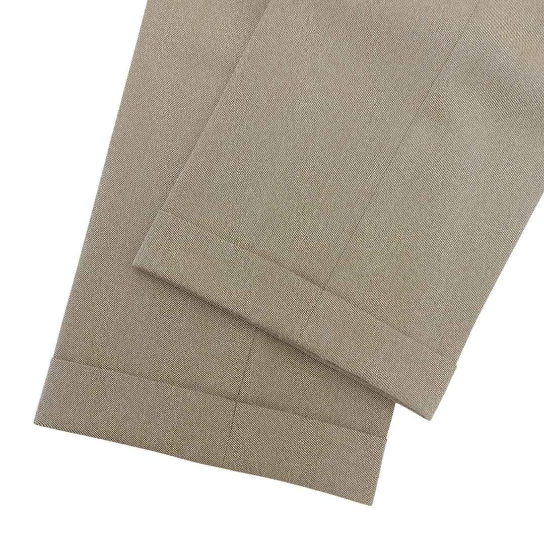 Excellent HERMES slacks beige wool mens 54 PN382