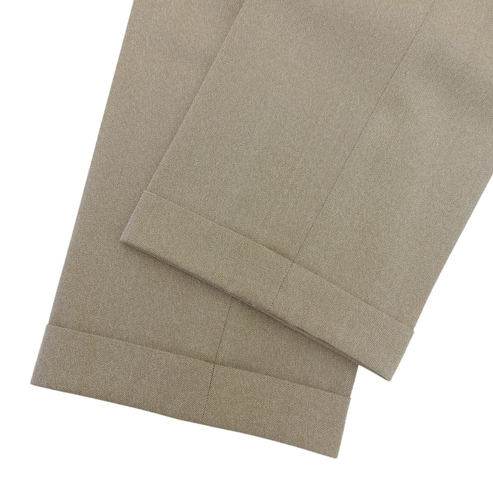 Excellent HERMES slacks beige wool mens 54 PN382