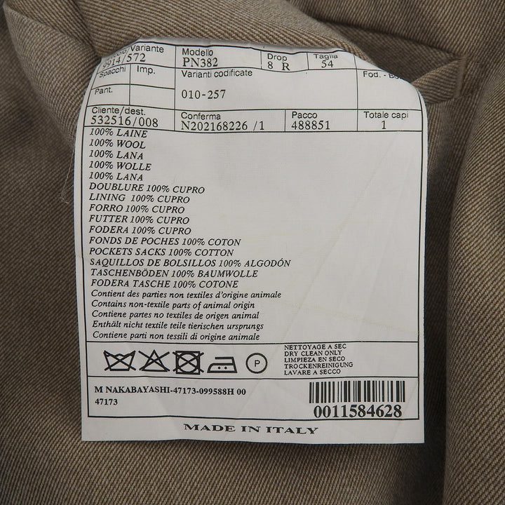 Excellent HERMES slacks beige wool mens 54 PN382