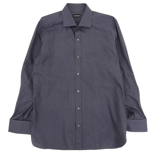 Great TOM FORD Long sleeve shirt gray cotton mens 43