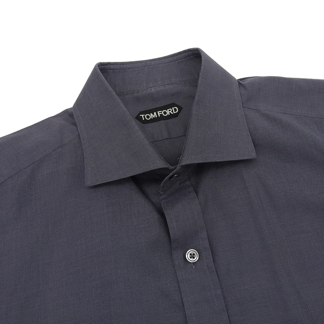 Great TOM FORD Long sleeve shirt gray cotton mens 43