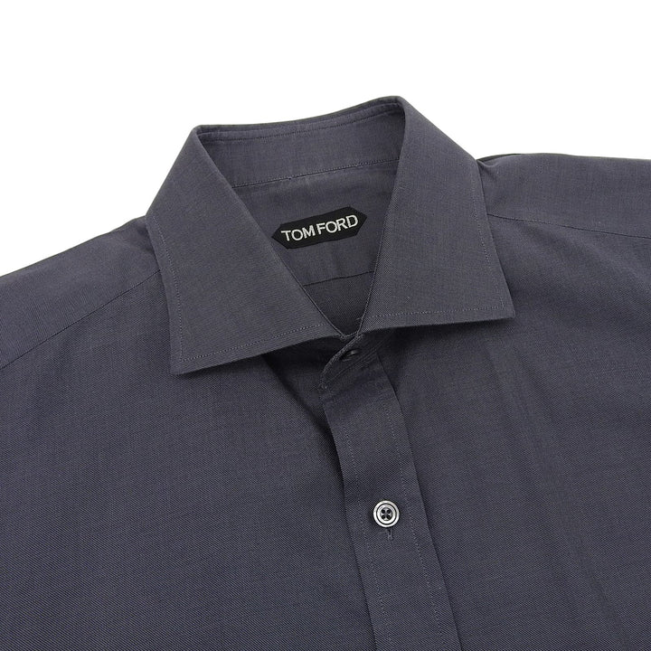 Great TOM FORD Long sleeve shirt gray cotton mens 43