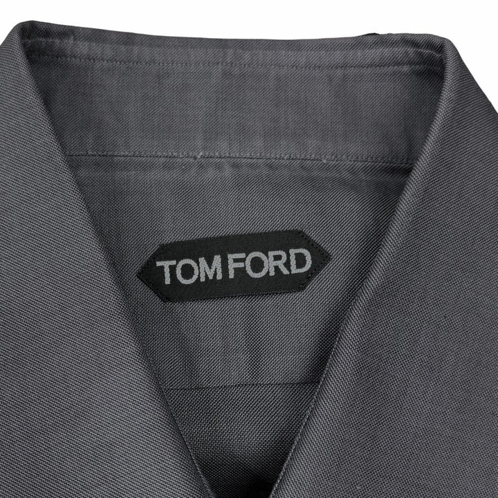 Great TOM FORD Long sleeve shirt gray cotton mens 43