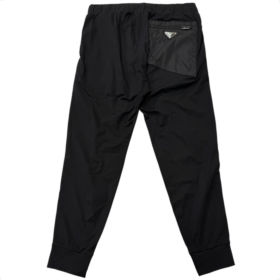 Great PRADA Pants Triangle Logo Re-Nylon Technical Cotton Joggers