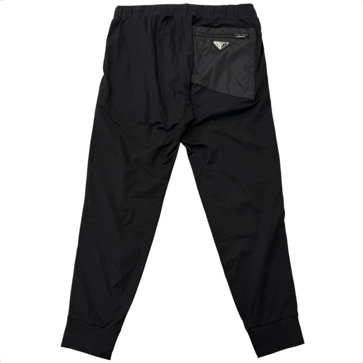 Great PRADA Pants Triangle Logo Re-Nylon Technical Cotton Joggers