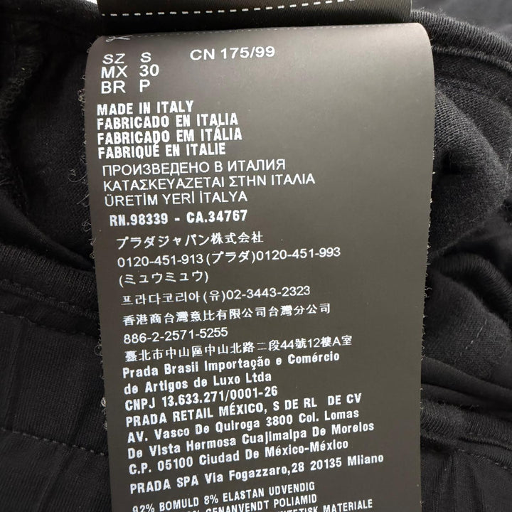 Great PRADA Pants Triangle Logo Re-Nylon Technical Cotton Joggers