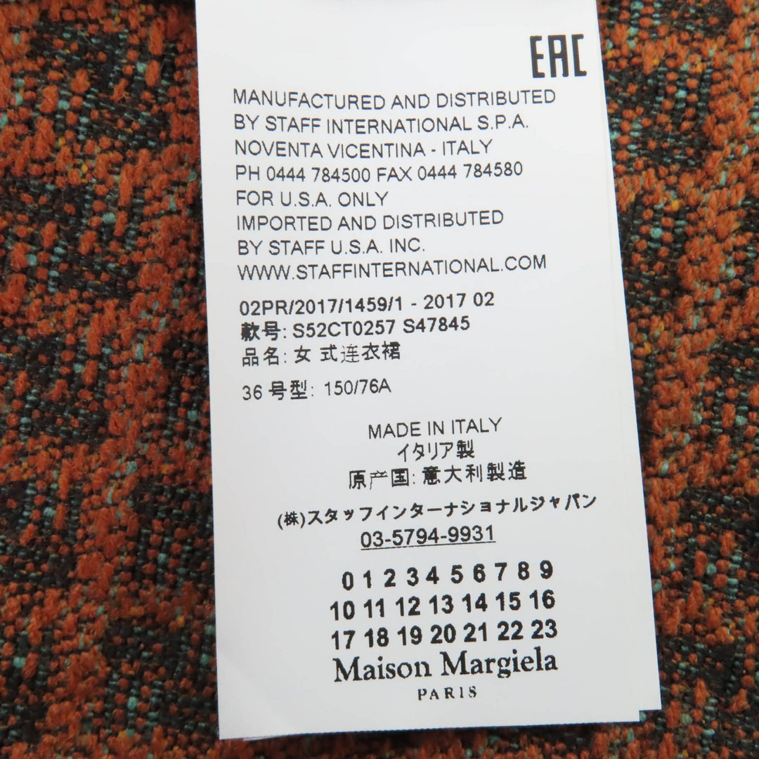 Excellent MM6 Maison Margiela one piece No sleeve Green system 36 S52CT0257
