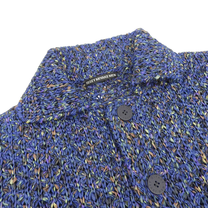 Excellent ISSEY MIYAKE MEN Jacket blue polyester mens 1 ME61KO165